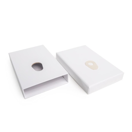 84mm White Child Resistant Push Pack with Dividers for 5 Pre-Rolls [Case of 200]