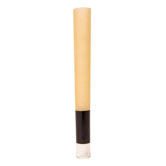 90mm Pre-Rolled Cone Natural Brown Paper with Glass Tip (9mm x 30mm) [75 per Case]