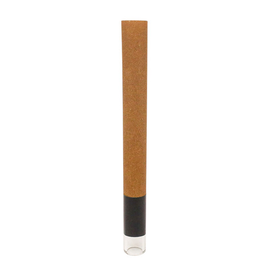 109mm Pre-Rolled Cone Standard Brown Hemp Wrap with Glass Tip (9mm x 30mm) [50 per Case]