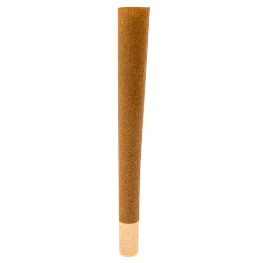 109mm Pre-Rolled Cone Standard Brown Hemp Wrap with Wood Tip (9mm x 30mm) [50 per Case]