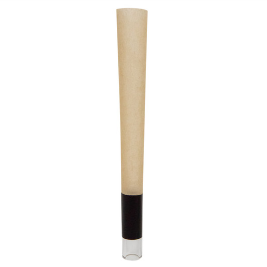 109mm Pre-Rolled Cone Natural Brown Paper with Glass Tip (9mm x 30mm) [50 per Case]