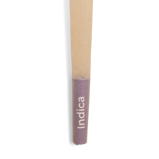 109mm Indica - Purple - Natural Brown - Pre-Rolled Cones - [800 Cones per Case]