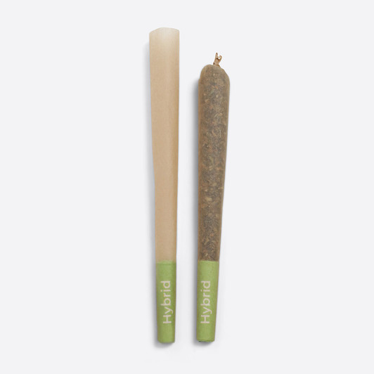 109mm Hybrid - Green - Natural Brown - Pre-Rolled Cones - [800 Cones per Case]