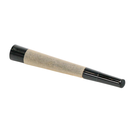 70mm Pre-Rolled Cone - Natural Brown - Black Ceramic Tip (6mm x 26mm) [200 per Case]
