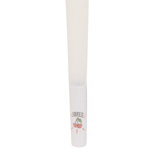 84mm/26mm Pre-Rolled Cone Refined White with Flavor Pearl Tip - Cherry [900 per Case]