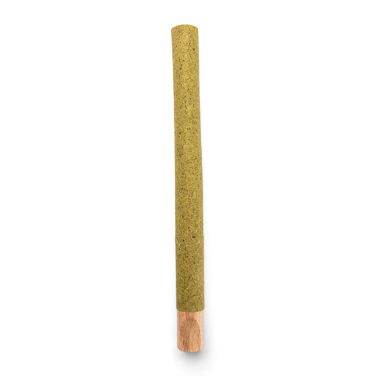 109mm Pre-Rolled Tube Green Hybrid Hemp Wrap with Natural Wood Tip (9mm x 30mm) [200 per Case]