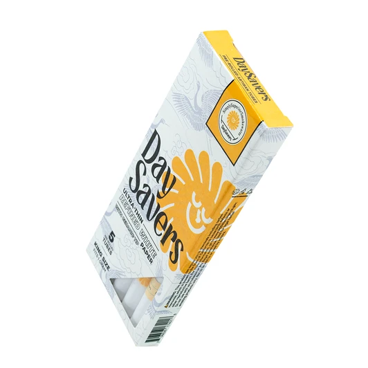 DaySavers 1 Gram King Size Pre Rolled Tubes with Ceramic Filter Tips with Ceramicool Technology - Refined White [5 Tube Pack]