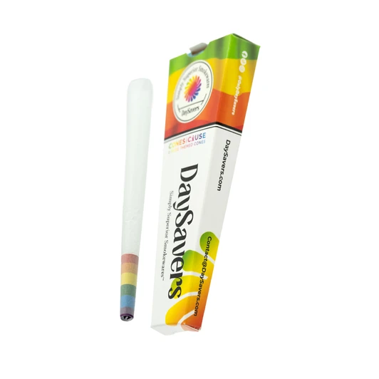 Display Case - DaySavers 1 Gram King Size LGBTQ+ Pride Flag Pre Rolled Cones [Case of 24 Packs, 3 Cones per Pack]