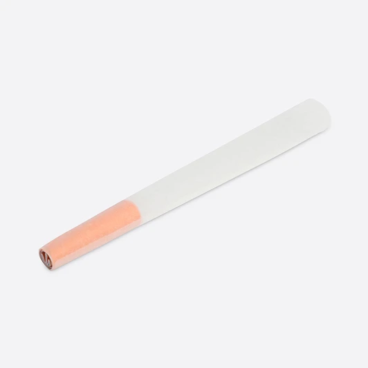 98mm Orange Tipped Cones - Refined White Paper - Designer Pre-Rolled Cones - [800 Cones per Case]
