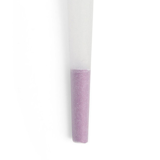 84mm Purple Tipped Cones - Refined White Paper - Designer Pre-Rolled Cones - [900 Cones per Case]