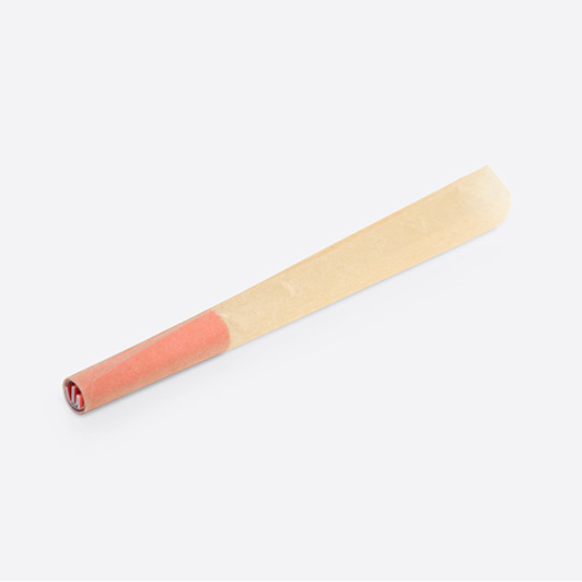 109mm Red Tipped Cones - Natural Brown Paper - Designer Pre-Rolled Cones - [800 Cones per Case]