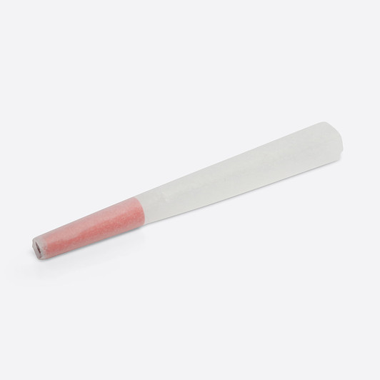 98mm Red Tipped Cones - Refined White Paper - Designer Pre-Rolled Cones - [800 Cones per Case]