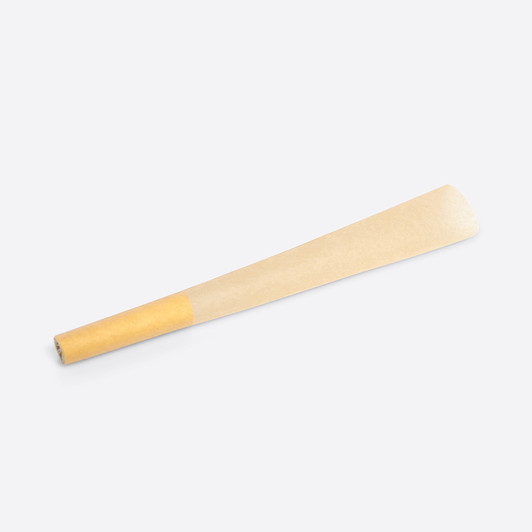 84mm Yellow Tipped Cones - Natural Brown Paper - Designer Pre-Rolled Cones - [900 Cones per Case]
