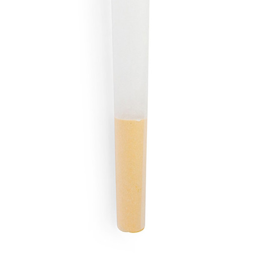 84mm Yellow Tipped - Refined White Designer Pre-Rolled Cones - [900 Cones per Case]