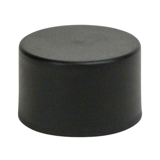 30mm Jumbo Matte Black Smooth Cap - Child Resistant - [CAP ONLY] - [400 per bag]