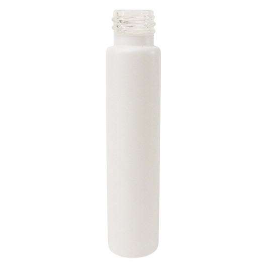 100mm Matte White Glass Tube - Fits 22mm Cap - Child Resistant - [TUBE ONLY] - [400 per Case]