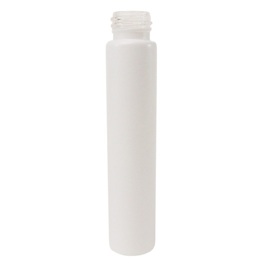115mm Matte White Glass Tube - Fits 24mm Cap - Child Resistant - [TUBE ONLY] - [400 per Case]