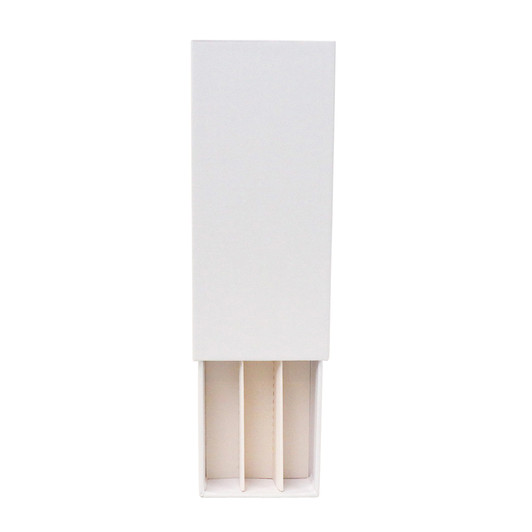 Push Pack Child Resistant White - Dividers - Fits 3 - 109mm Pre-Rolls [Case of 200]