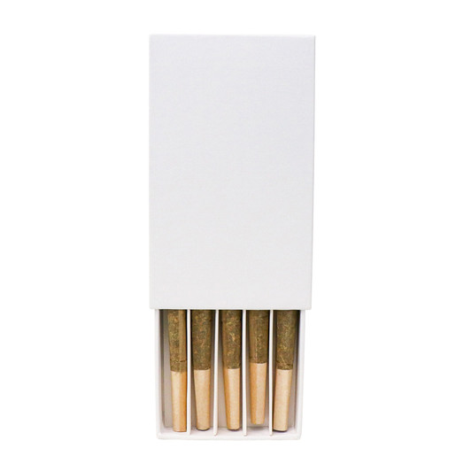 Push Pack Child Resistant White - Dividers - Fits 5 - 98mm Pre-Rolls [Case of 200]