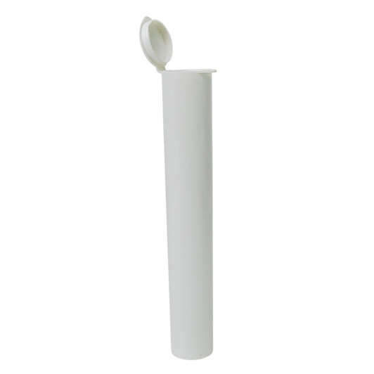 98mm Compostable Pop-Top Tube - White - Child Resistant [1000 tubes per Case] Made in the USA