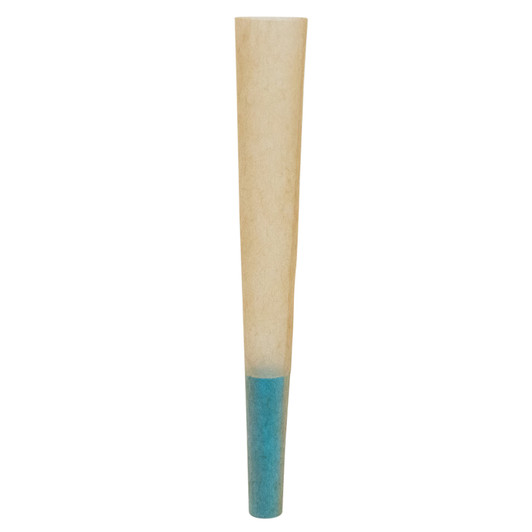 70mm/21mm Blue Tip Natural Brown Pre-Rolled Cones [1200 per Case]