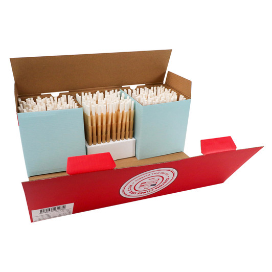 70mm/21mm Mini Pre-Rolled Cones - Dogwalkers - Natural Brown [1200 per Case]