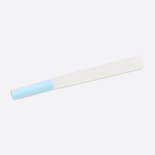 70mm/21mm Blue Tip Refined White Pre-Rolled Cones [1200 per Case]
