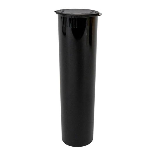 116mm SafeLock Wide Pre-Roll Tubes - Black - Child Resistant [225 tubes per Case] [Caps Closed]