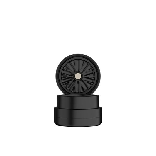 Flower Mill - 2" Standard Mill - Black
