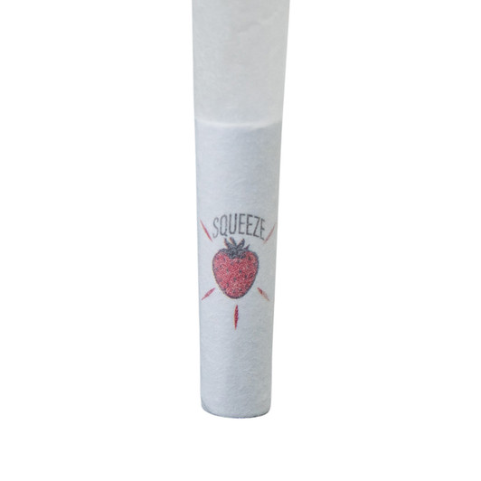 109mm/26mm Pre-Rolled Cone Refined White with Flavor Pearl Tip - Strawberry [800 per Case]