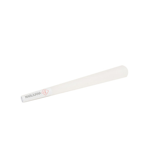 Marijuana/THC Labeled 98mm/26mm Pre-Rolled Cone Refined White - Missouri Compliant Tip (800 Cones per Case)