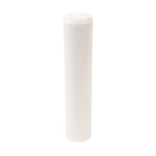 130mm Wide Pre-Roll Paper Packaging Tube with Child Resistant Plastic Cap - White [200 per Case]