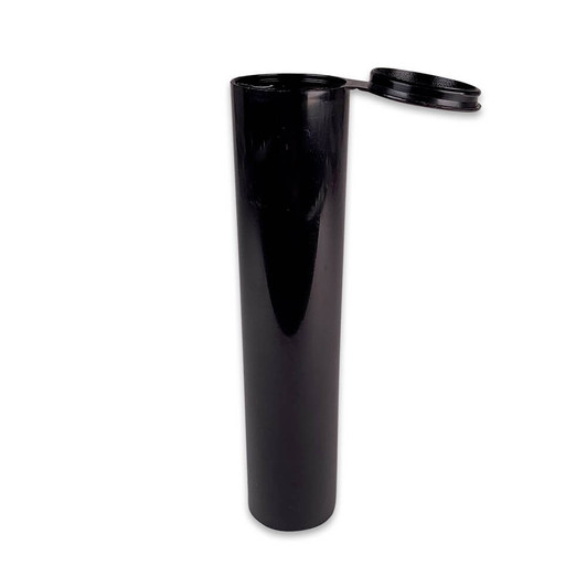 114mm Pre-Roll Tubes - Wide Mouth Fits 3 Cones - Black - Child Resistant [700 tubes per Case]