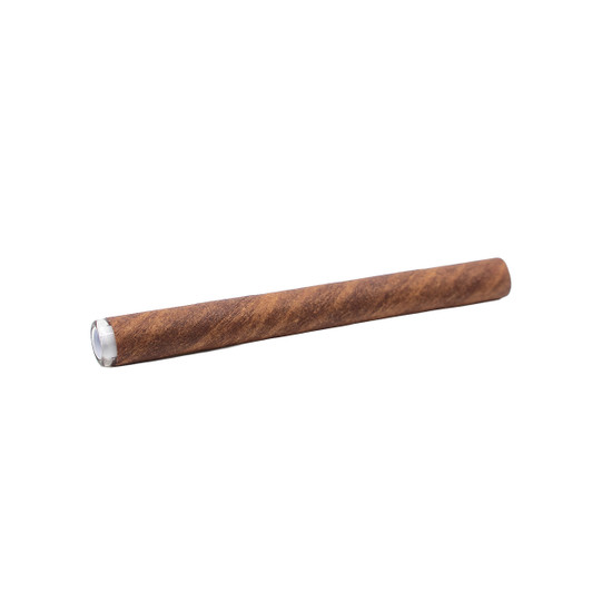 109mm Pre-Rolled Tube Tea Leaf Embedded Bullet Glass Tipped - Spiral Rolled (11mm x 30mm) [100 per Case]