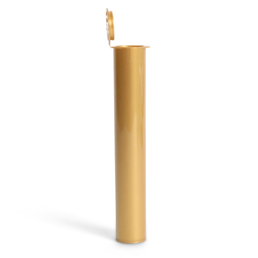 116mm Tech-line Pre-Roll Tube - Gold- Child Resistant Made in the USA - [1 Sample Tube Only]