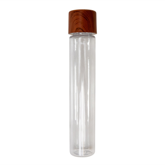 115mm Clear PET Tube with 22mm Rose Wood Printed CR Cap [400 per case] - 115mm_PET_Tubes_0119_1000px.jpg