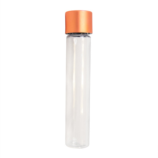 115mm Clear PET Tube with 22mm Orange Alumite CR Cap [400 per case] - 115mm_PET_Tubes_0039_1000px.jpg