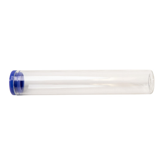 120mm Clear Glass Wide Cork Tube with Blue Silicone Cap [400 per Case] - Silicone-Caps_120mm-125mm-Tube_0068.jpg