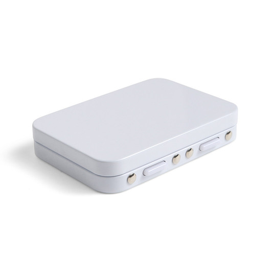 Small Pre-Roll Button Tin - White - [1 Sample Tin Only]