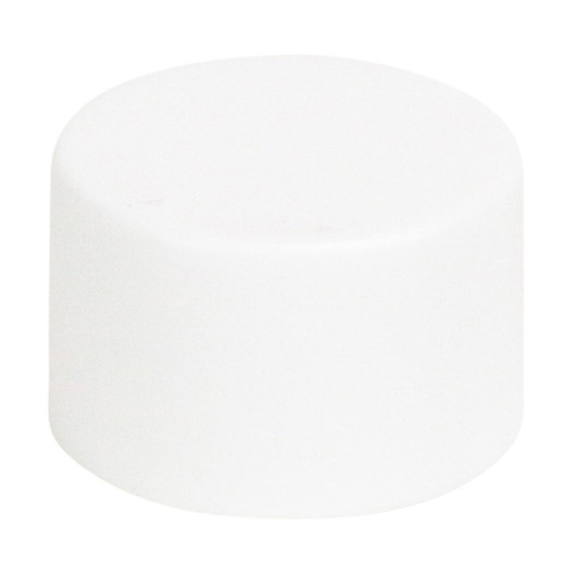 30mm Jumbo Matte White Smooth Cap - Child Resistant - [CAP ONLY] - [1 Sample Cap Only]