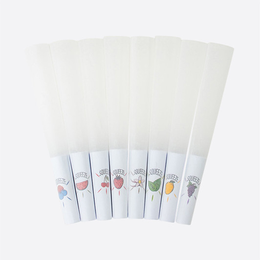 SAMPLE PACK - 70mm/26mm Pre-Rolled Cones - Mixed Flavor Pearl Tips - Refined White [15 Cones per Pack]