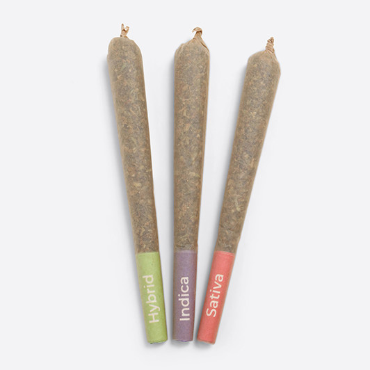 SAMPLE PACK - 98mm/26mm Pre-Rolled Cones - Mixed Strain Tips - Natural Brown [12 Cones per Pack]