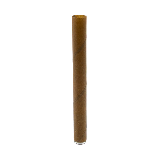 SAMPLE PACK - 109mm Pre-Rolled Tube Standard Brown Hemp Wrap Embedded Bullet Glass Tipped - Spiral Rolled (11mm x 30mm) [3 Tubes per Pack]
