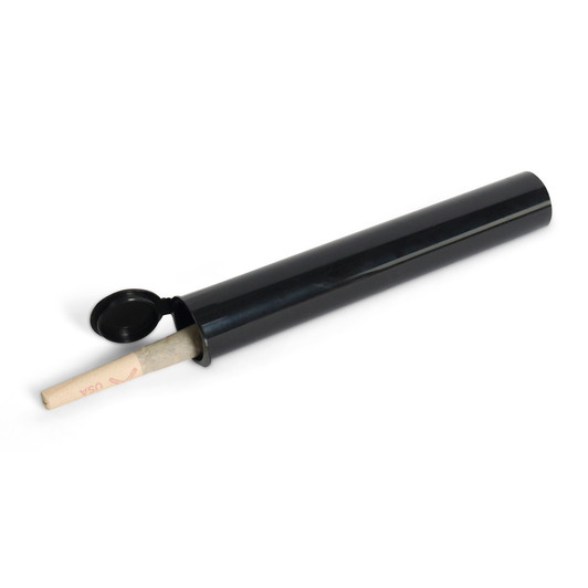 116mm Tech-line Pre-Roll Tube - Rev. D - Black - Child Resistant Made in the USA - [1 Sample Tube Only]