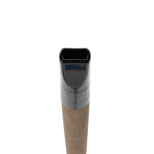 109mm Pre-Rolled Tube Dark Brown Hybrid Hemp Wrap with Black Ceramic Tip (12mm x 34mm) [98 per Case]