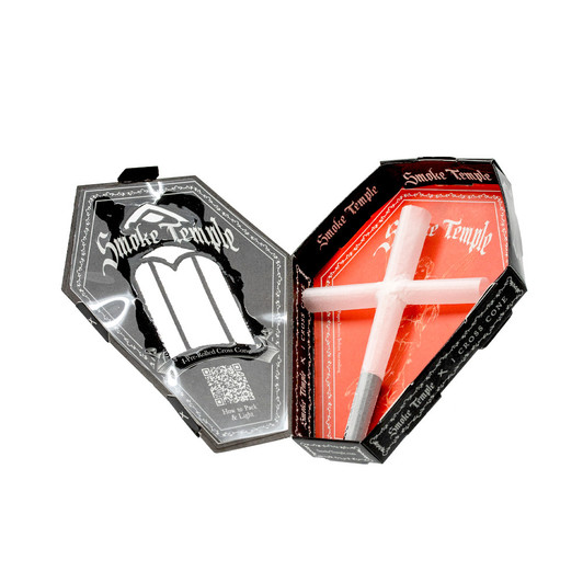 Smoke Temple 98mm Cross Cone - Coffin Box [1 Cross Cone per Pack]