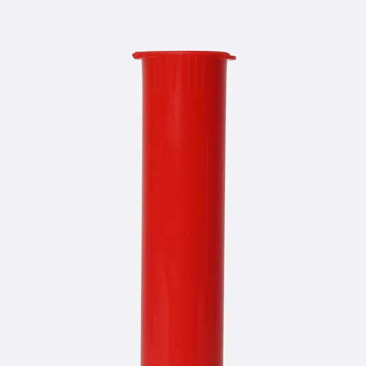 116mm SafeLock Pre-Roll Tubes - Red - Child Resistant [500 tubes per Case] [Caps Closed]