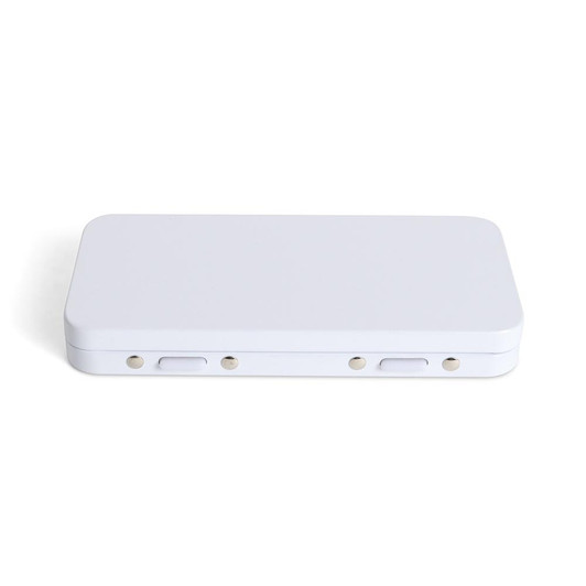  Large Pre-Roll Button Tin - Child Resistant - White - [200 per Case] 