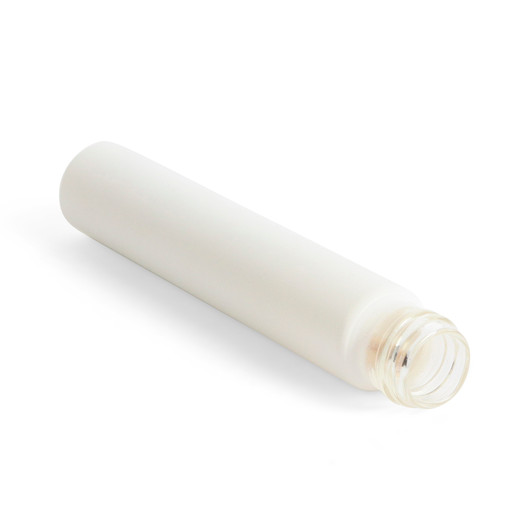 Matte White Child Resistant Glass Pre-roll Tube Right 