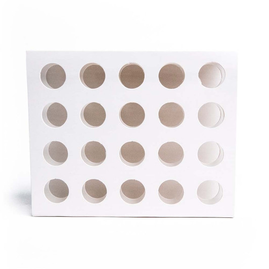 20 Pack Display Box Insert - Pop-Top - White [INSERT ONLY] [50 PER CASE]
